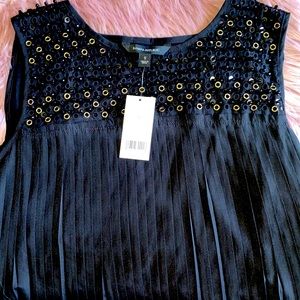 Banana Republic sleeveless black shirt
